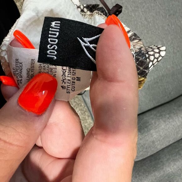 Windsor Size Medium Crop top. Spaghetti strap snakeskin - Picture 2 of 2